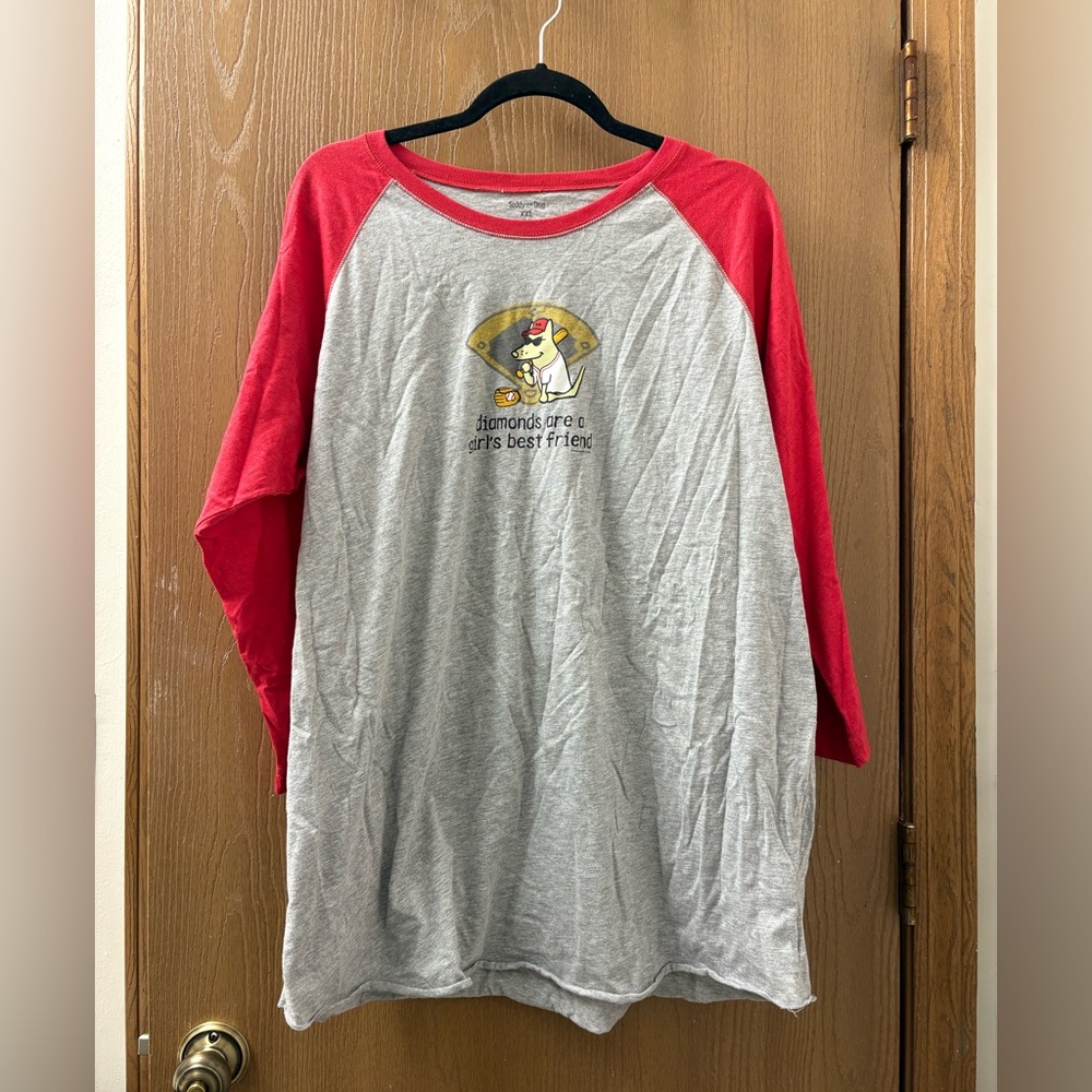 Teddy The Dog Baseball Tee
